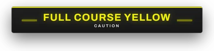 Flaggen-Banner im Theme Road Course für Full Course Yellow, Beispieldaten